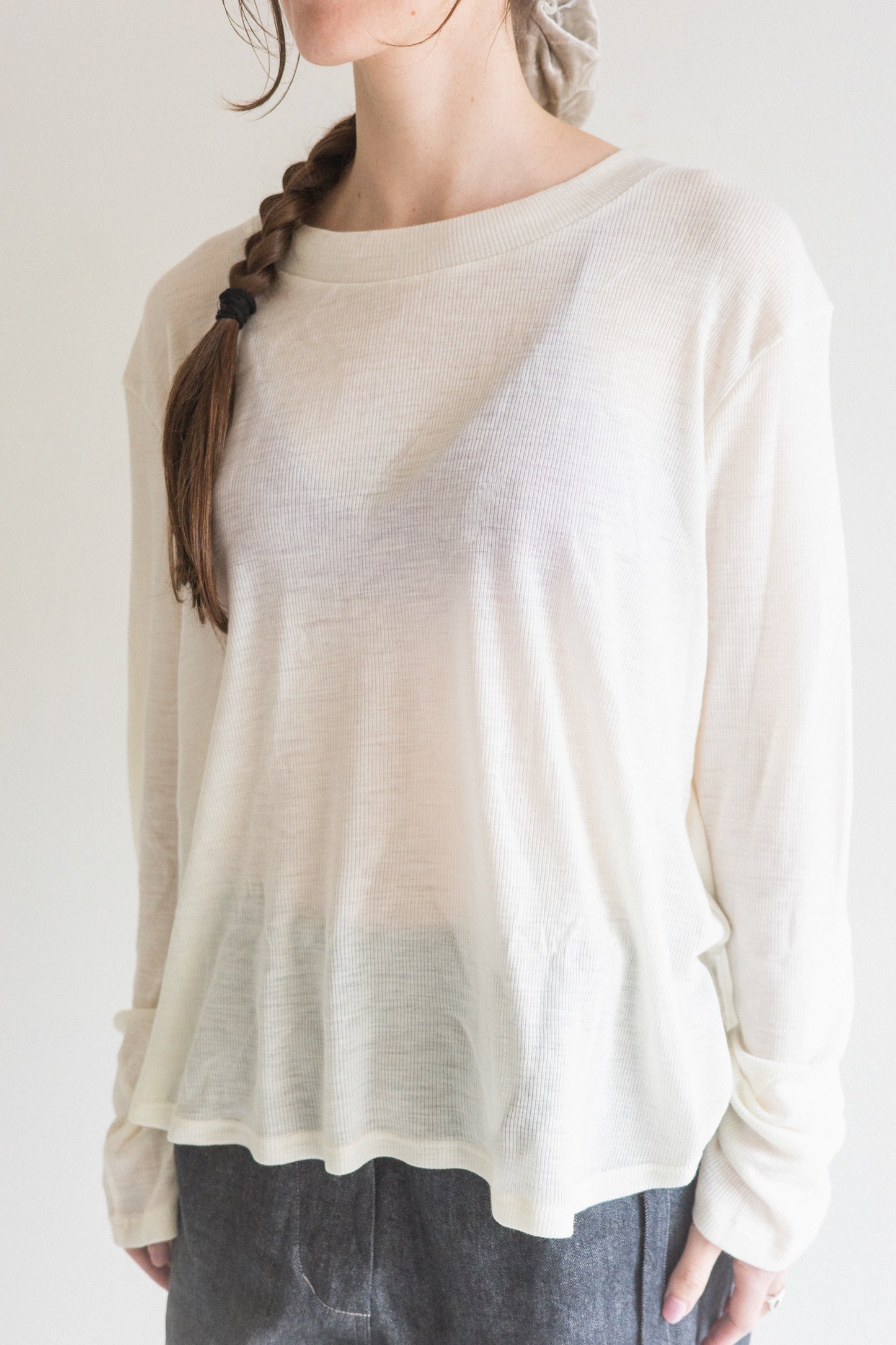 Twist L.S Tee / Rib