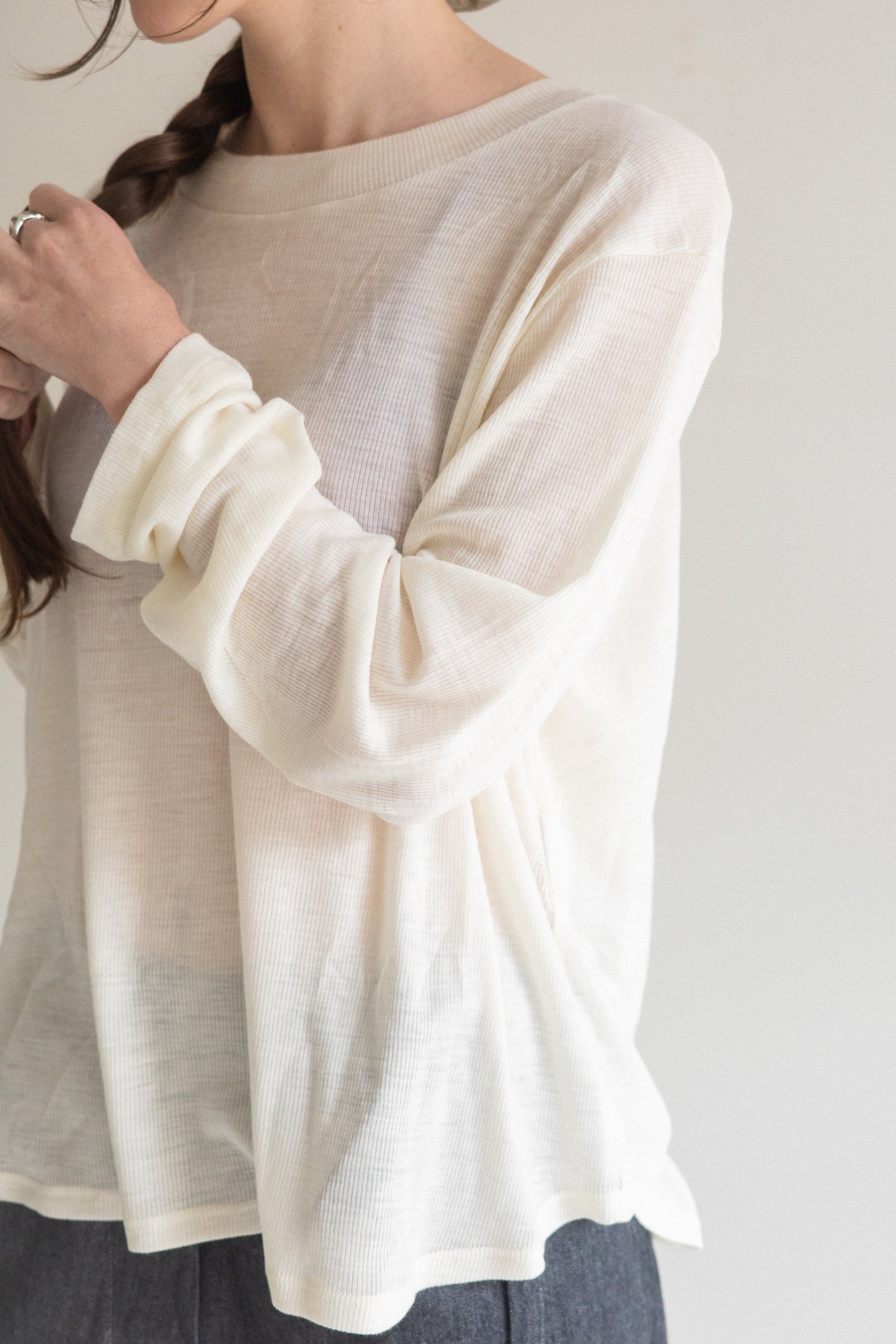 Twist L.S Tee / Rib