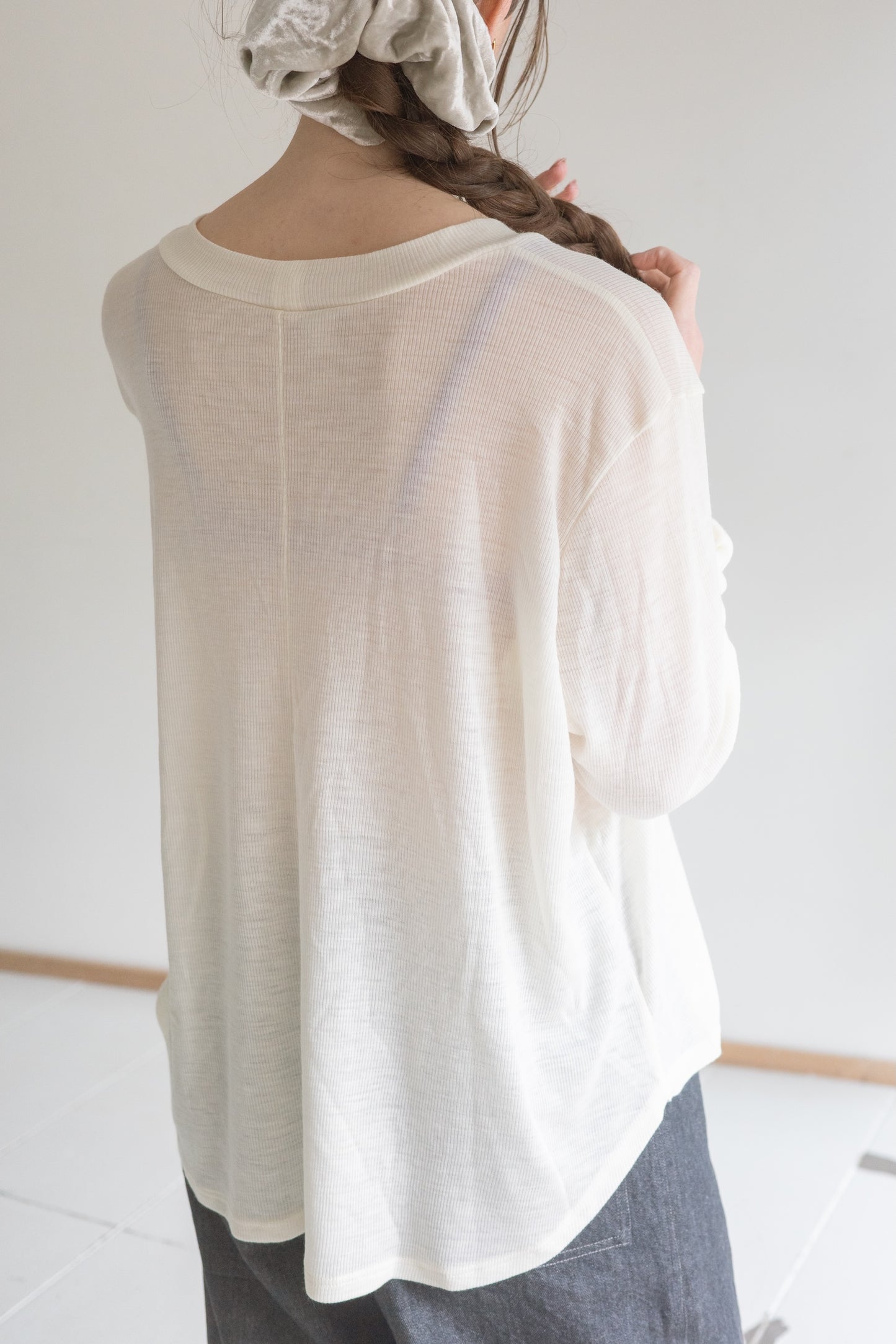 Twist L.S Tee / Rib