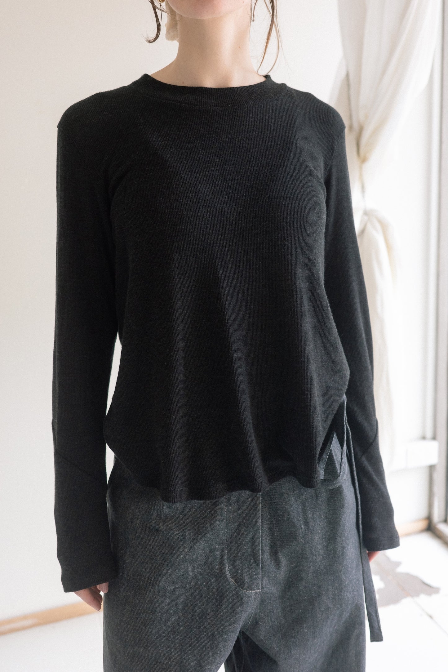 Twist L.S Tee / Rib