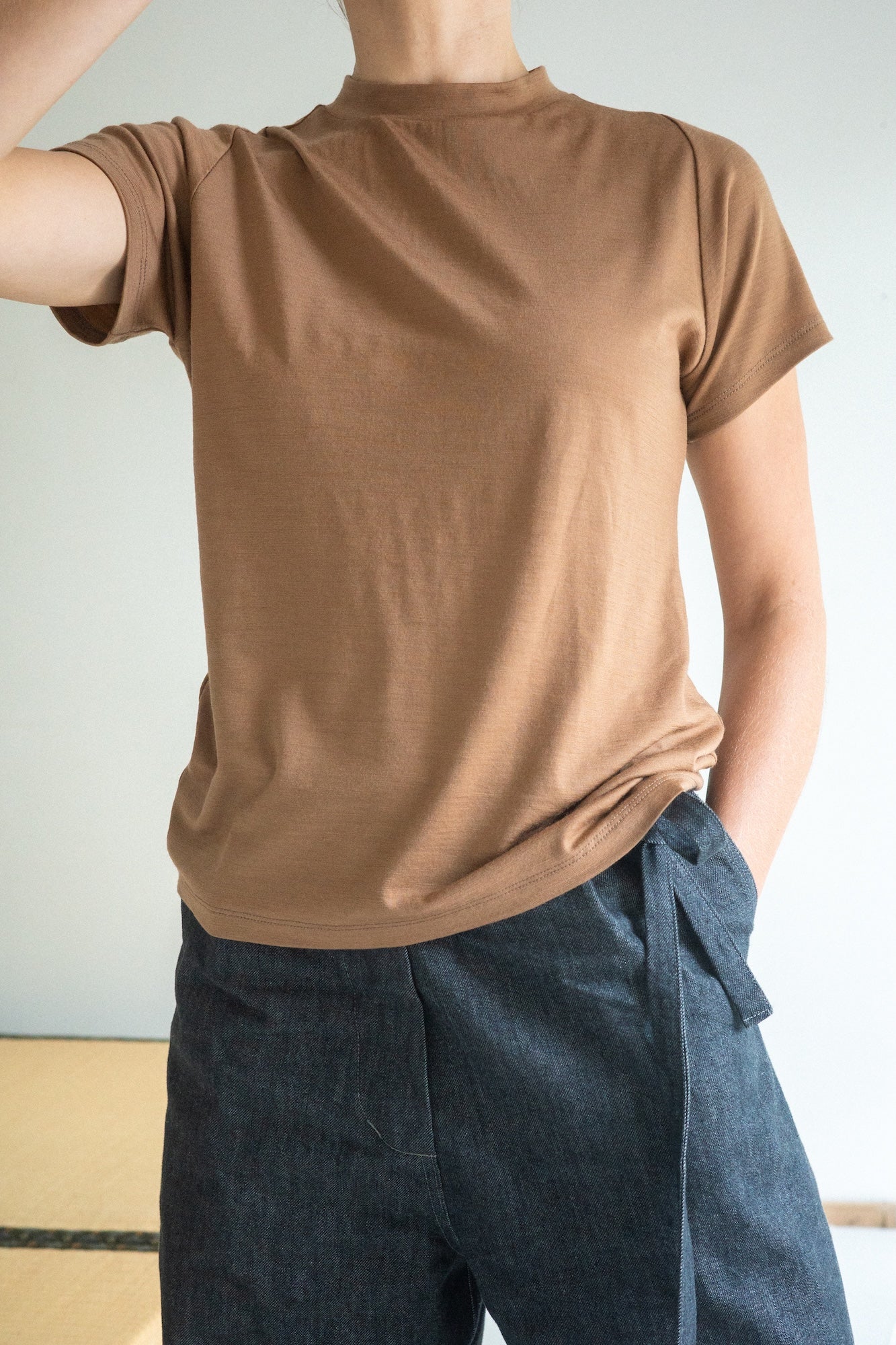 Raglan Tee / Size C / Caramel