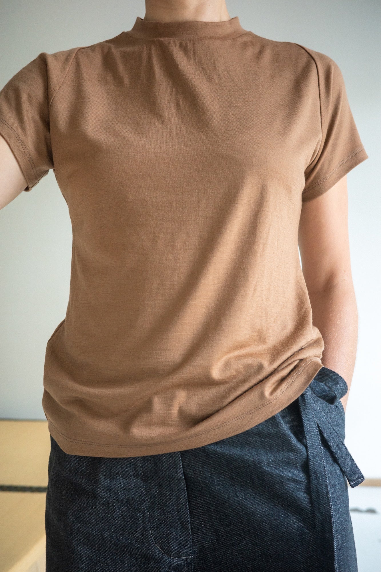 Raglan Tee / Size C / Caramel