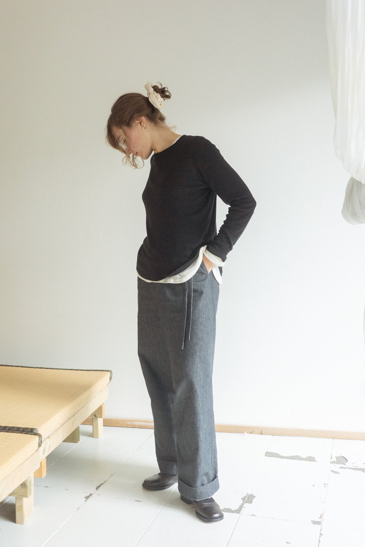 Twist L.S Tee / Rib