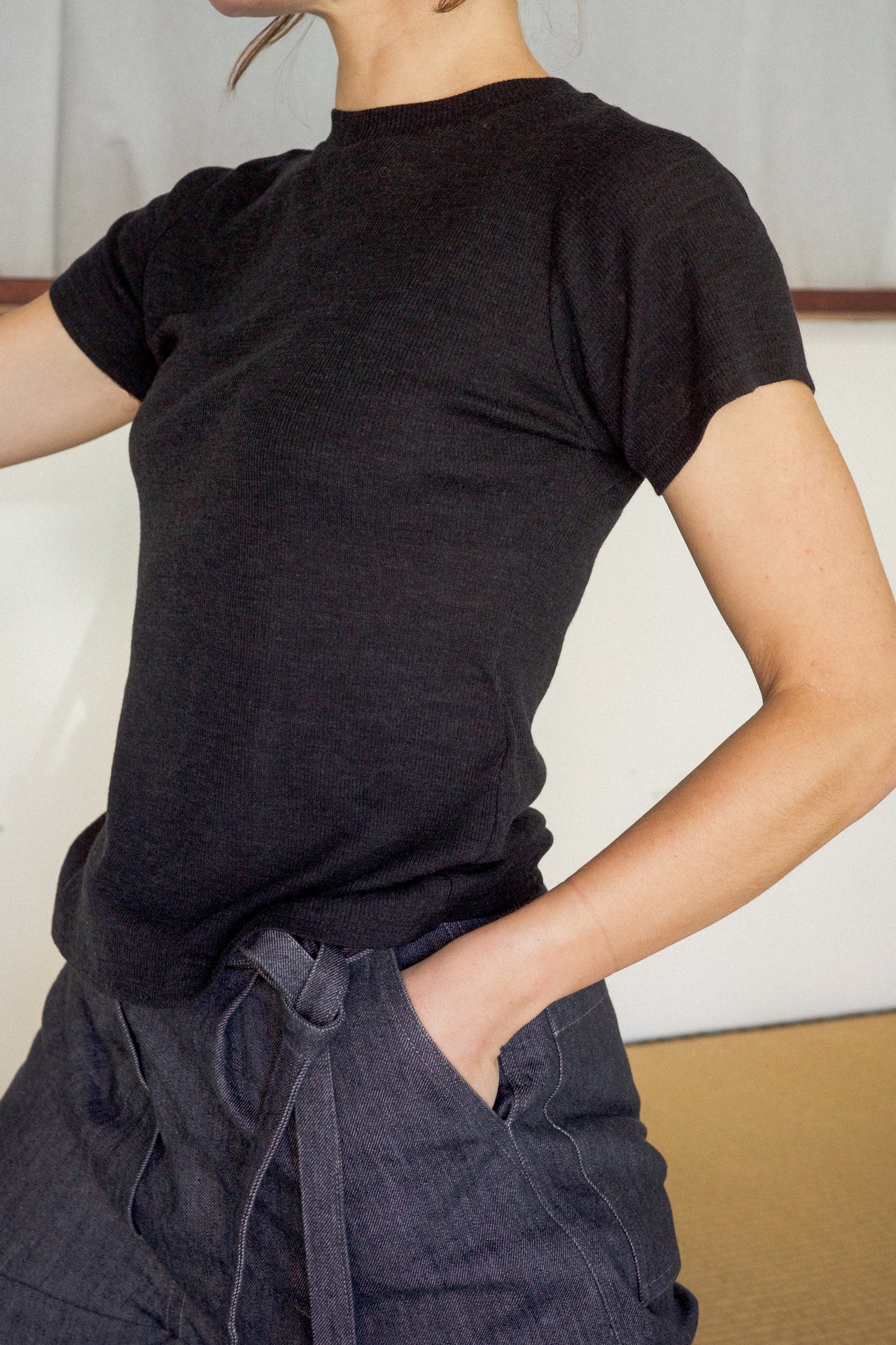 PRE ORDER Raglan Tee / Black Rib