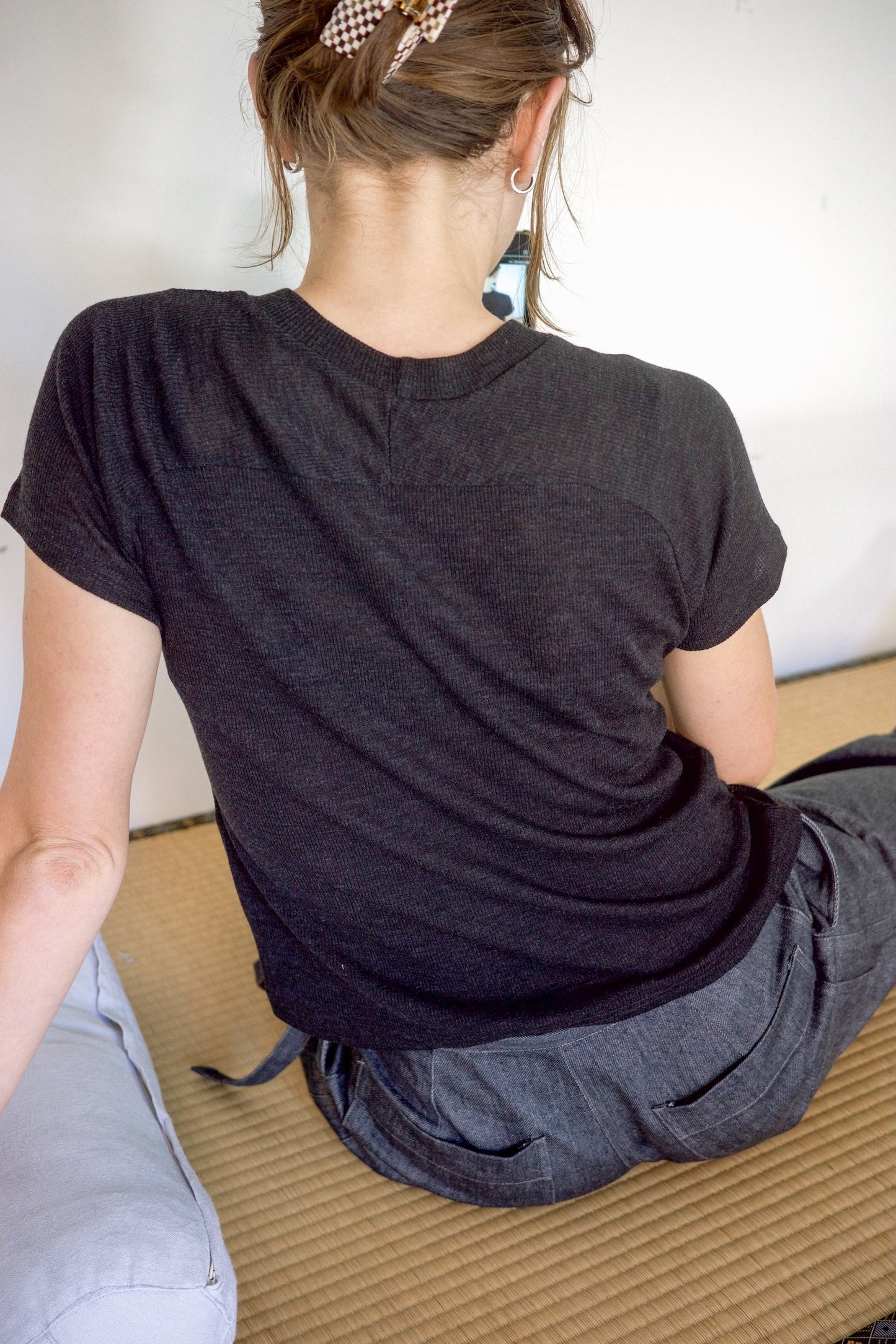 Raglan Tee / Coal Rib