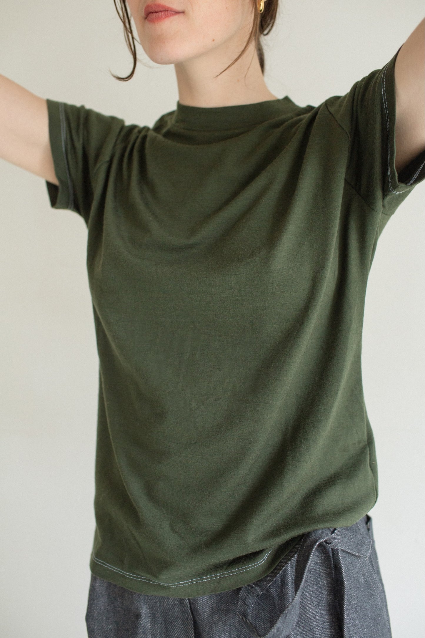 Raglan Tee / Size C / Seaweed