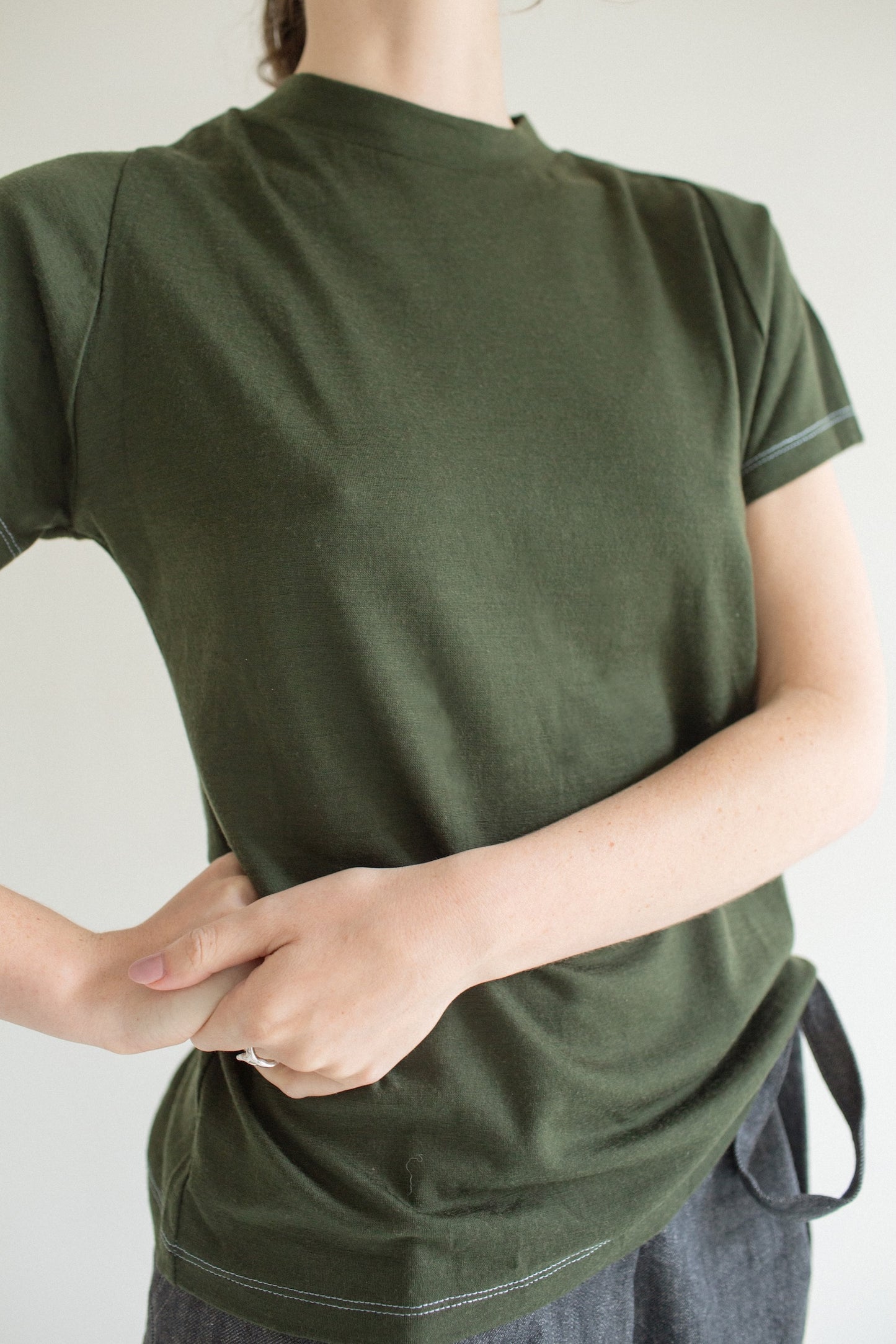 Raglan Tee / Size C / Seaweed