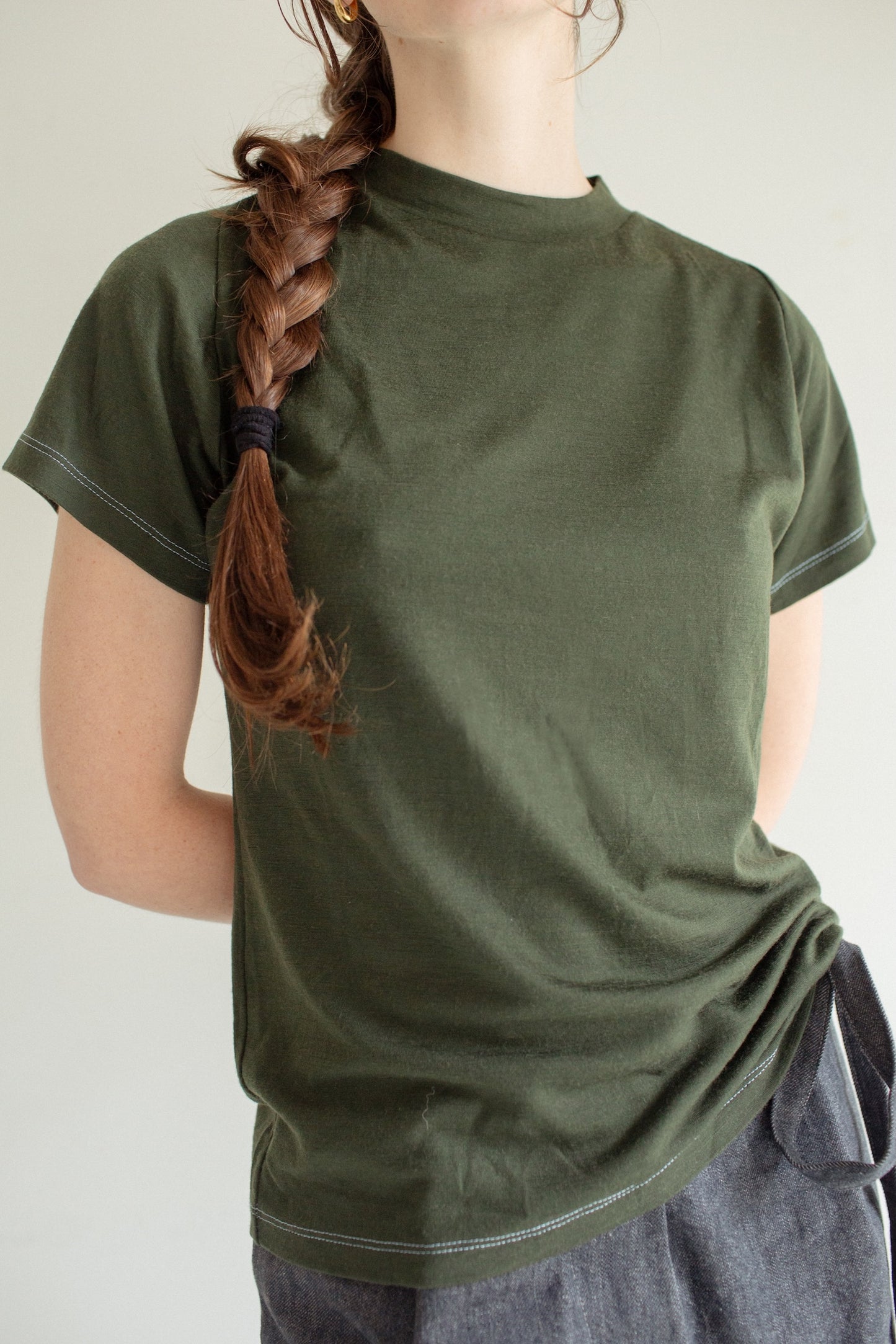 Raglan Tee / Size C / Seaweed