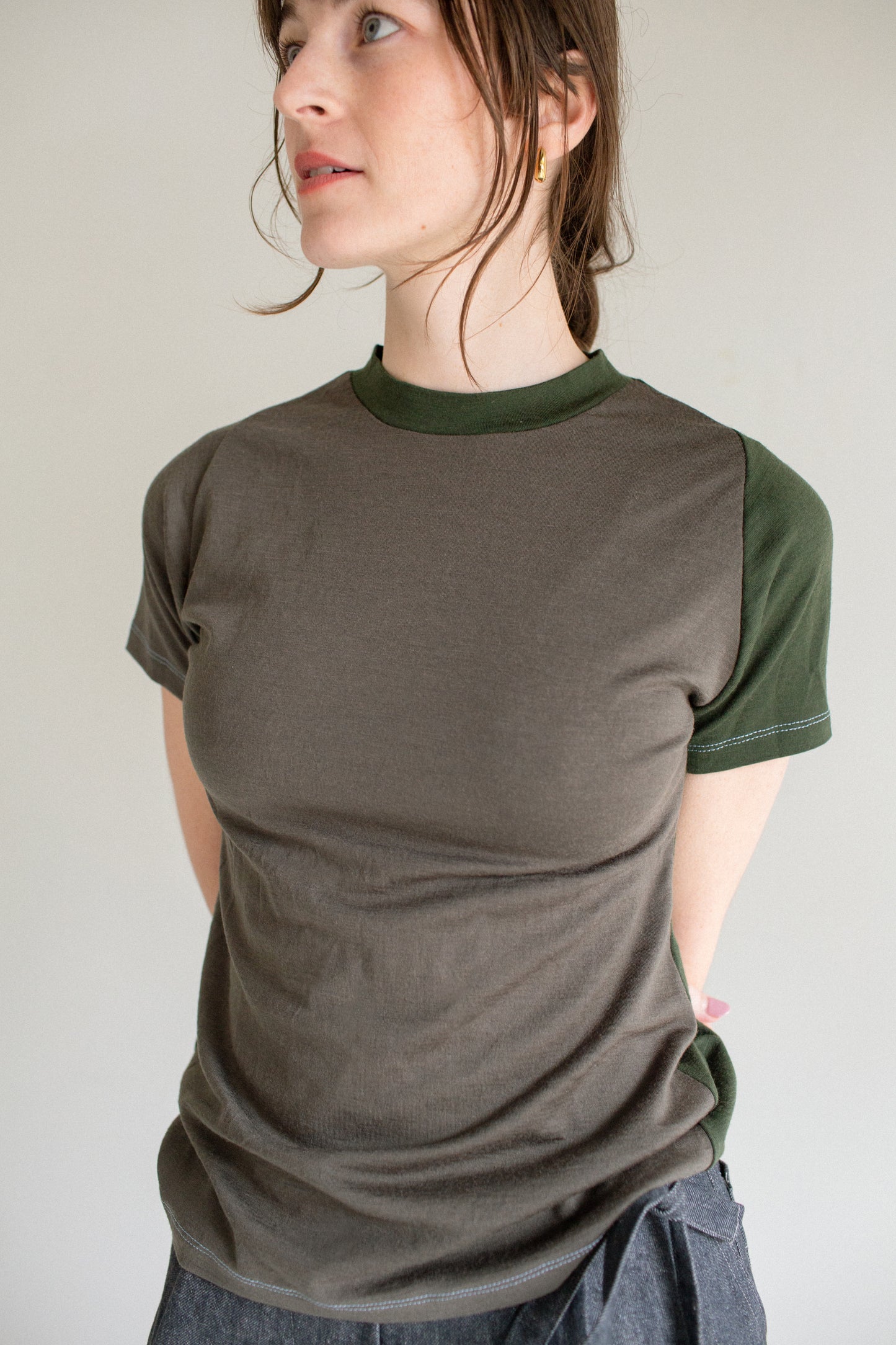 Raglan Tee / Size A / Swamp Splice
