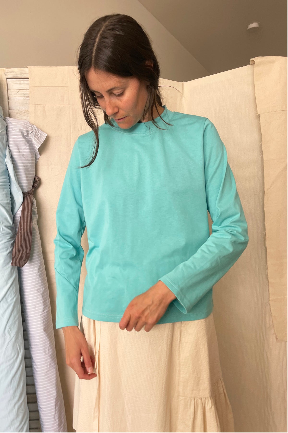 TWIST Tee / Turquoise / B, D