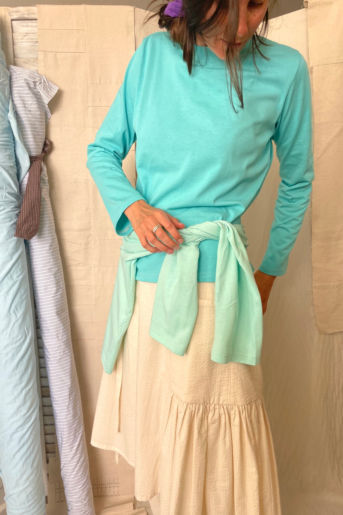 TWIST Tee / Turquoise / B, D