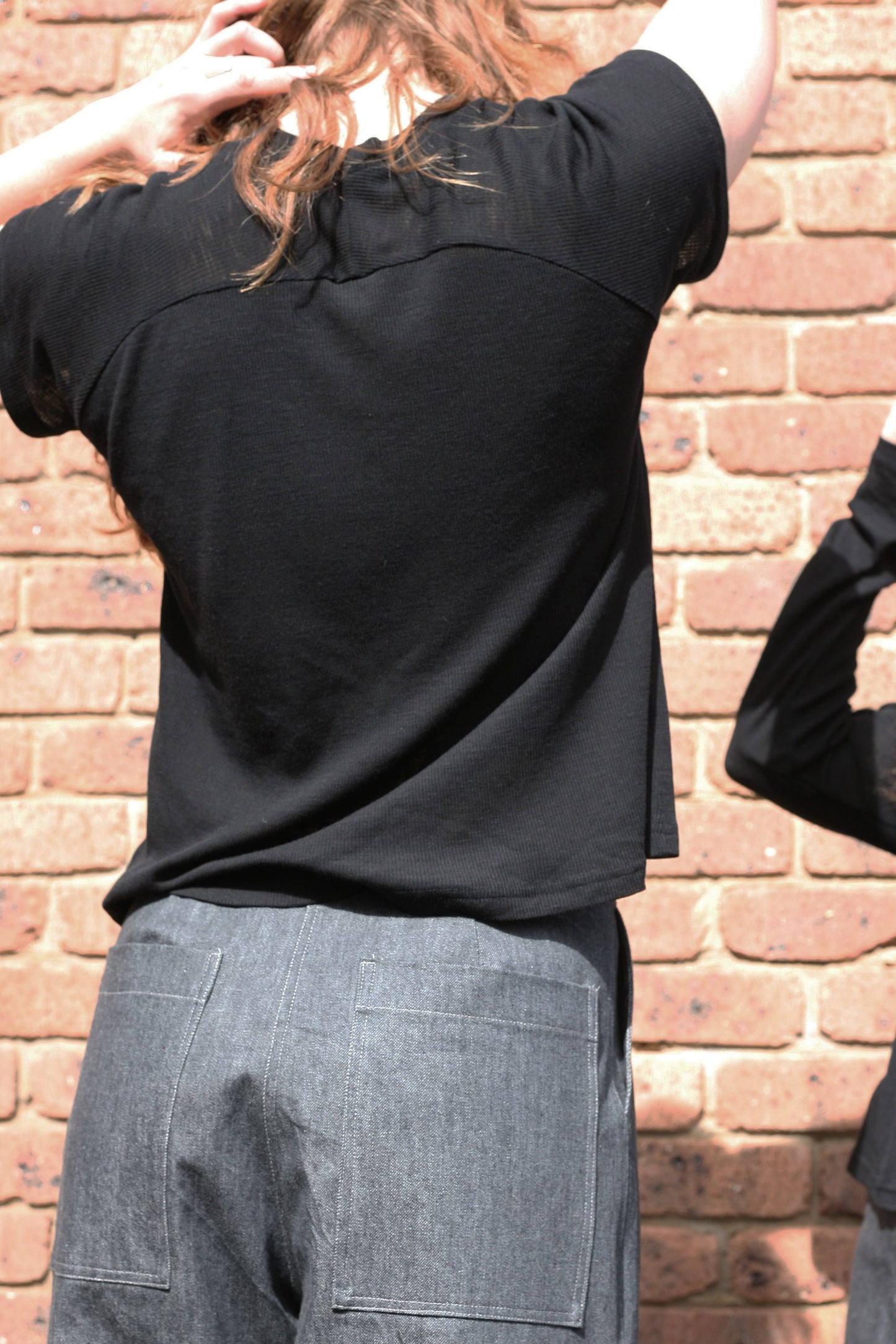 Raglan Tee / Black Rib