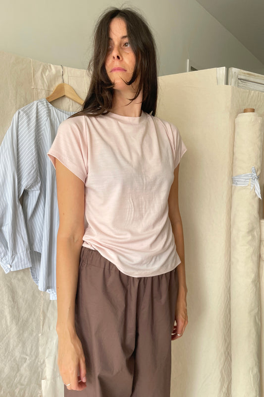 SPLICE Tee / C / Baby Pink