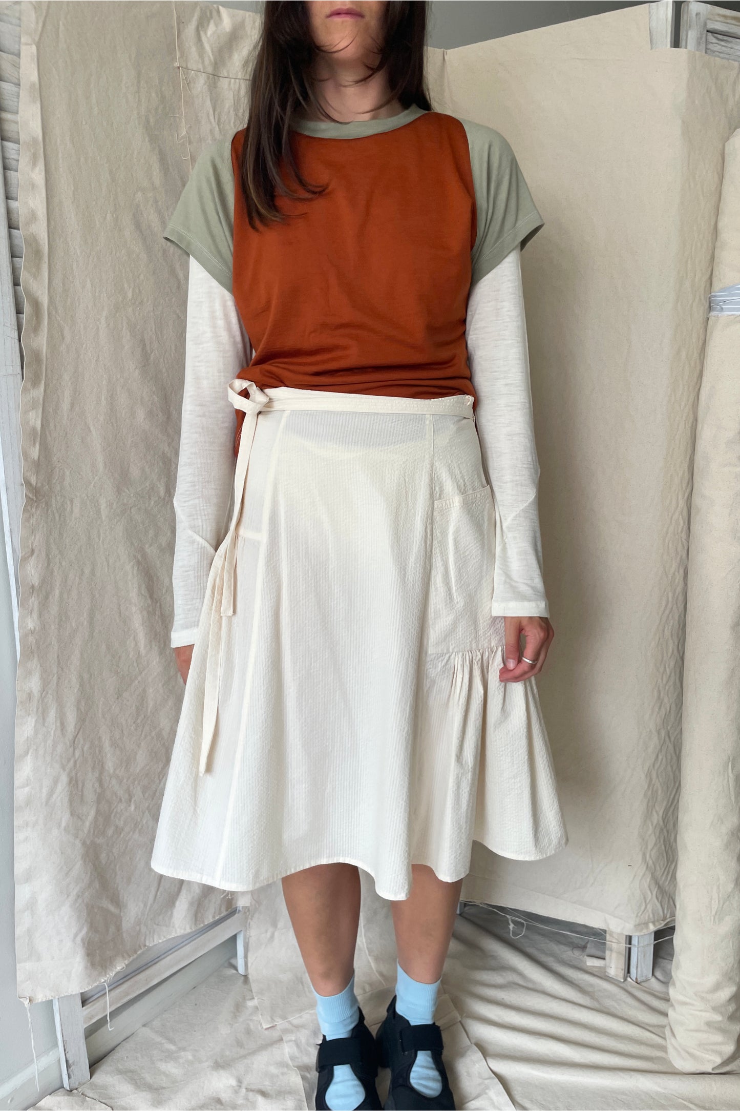 LIMIT Frill CBS / Cream Seersucker