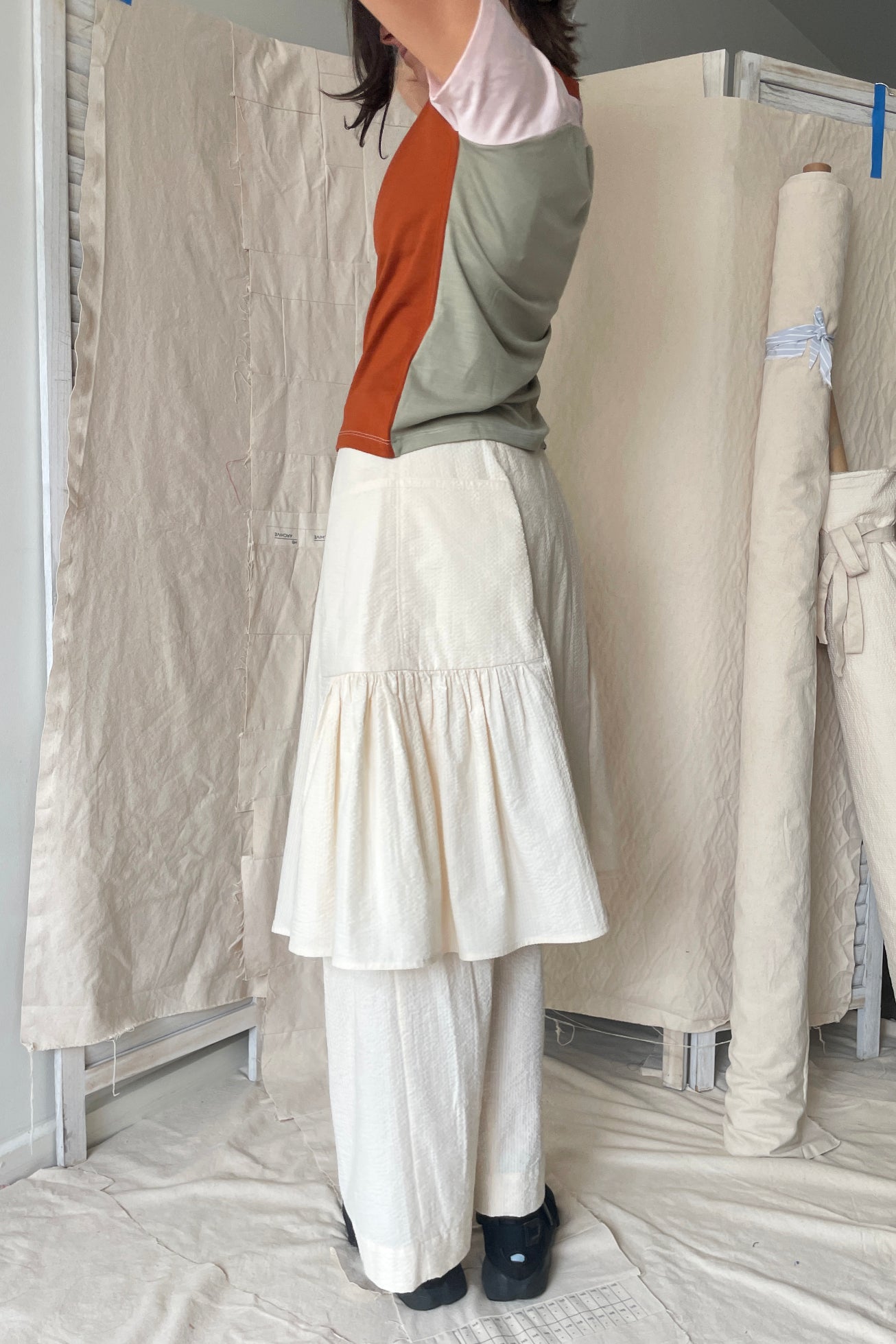 LIMIT Frill CBS / Cream Seersucker