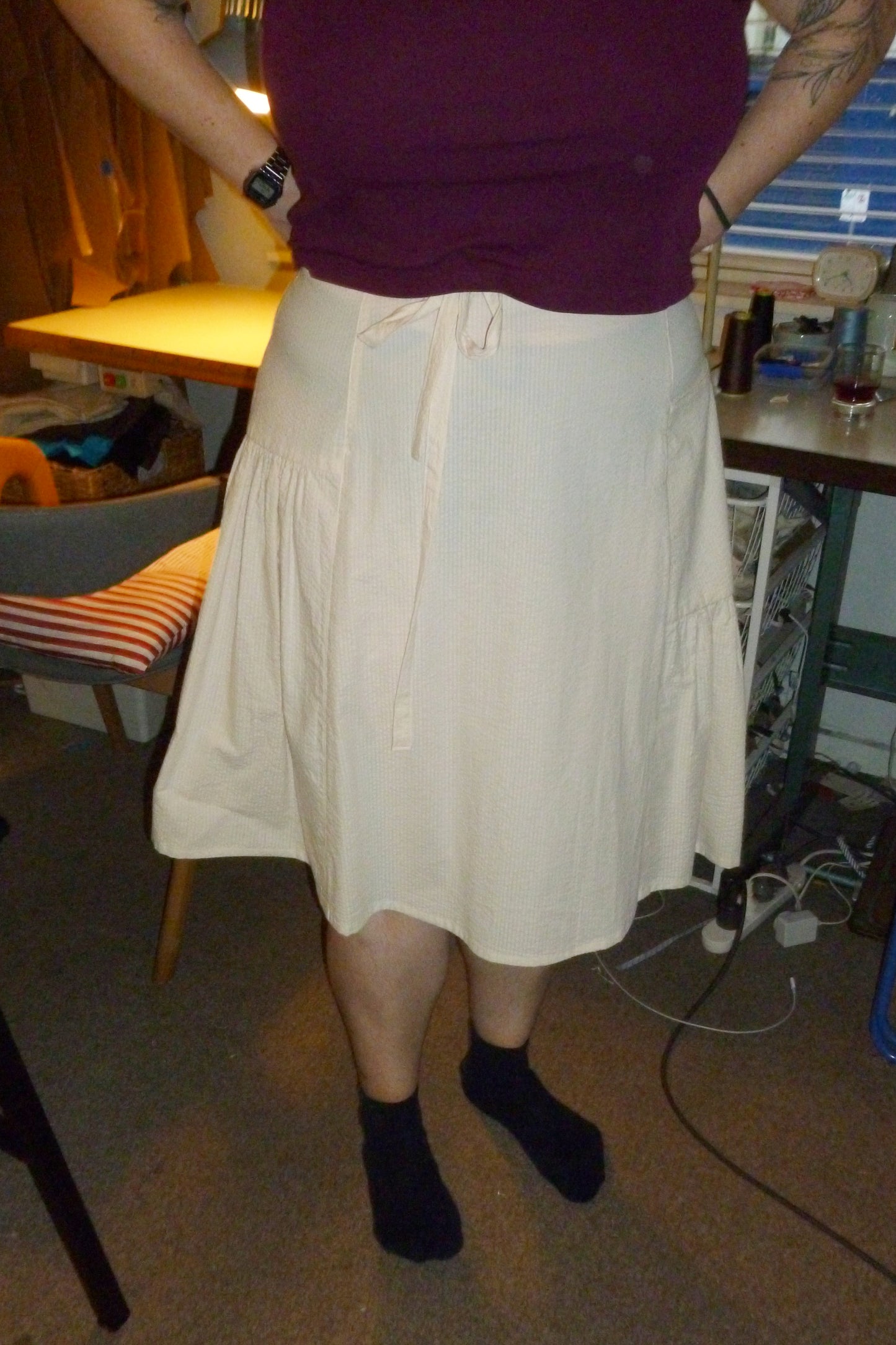 LIMIT Frill CBS / Cream Seersucker