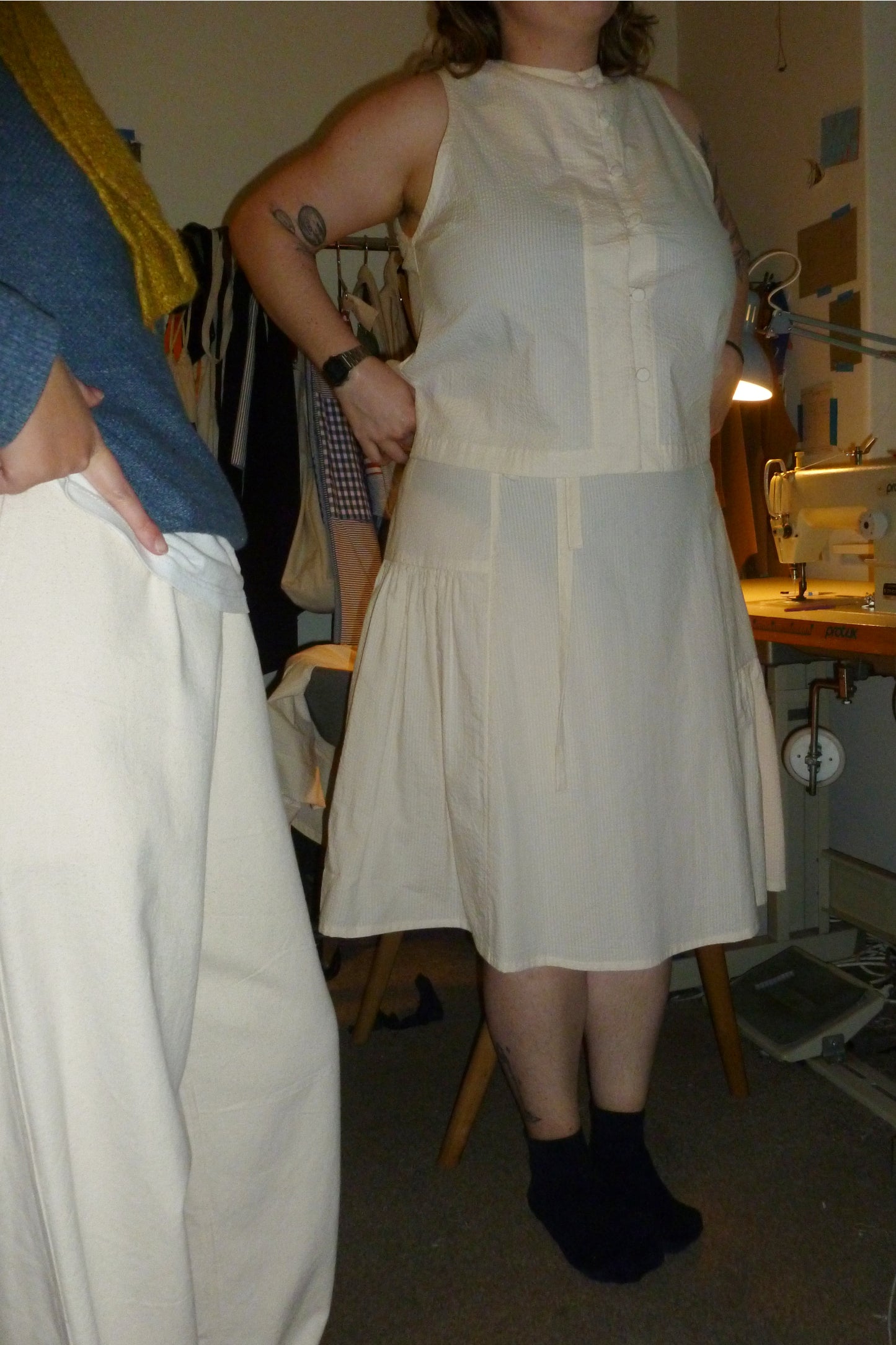 LIMIT Frill CBS / Cream Seersucker