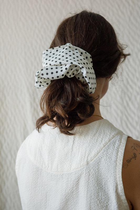 Silk Spot Scrunchie